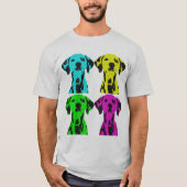 Dalmata Pop art T-shirt (Voorkant)