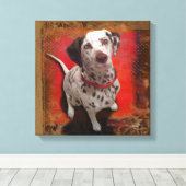 Dalmatiaan 14x14 Verrekend Canvas Afdruk (Insitu (Houten vloer))