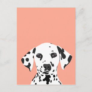 Dalmatiaan - Cute Dog Illustratie voor Hondenliefh Briefkaart