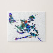 Dalmatiaan, Dalmatische hond, waterverf Dalmatiaan Legpuzzel (Horizontaal)