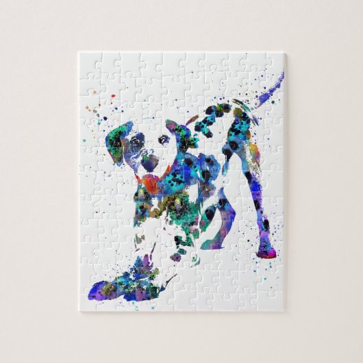 Dalmatiaan, Dalmatische hond, waterverf Dalmatiaan Legpuzzel (Verticaal)