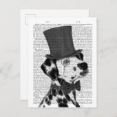 Dalmatiaan, Formele hond en Pet Briefkaart (Voorkant / Achterkant)