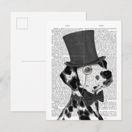 Dalmatiaan, Formele hond en Pet Briefkaart (Voorkant / Achterkant)