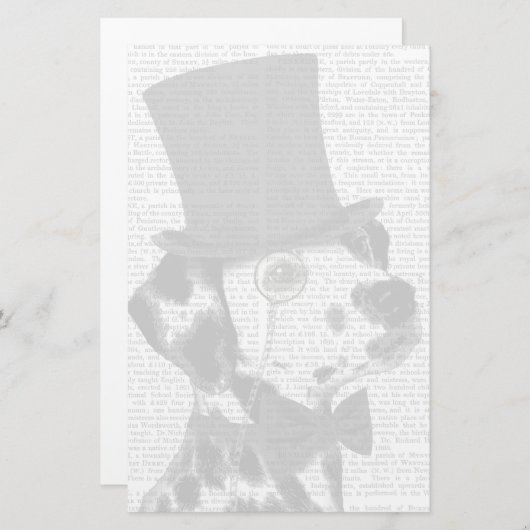 Dalmatiaan, Formele hond en Pet Briefpapier (Voorkant / Achterkant)