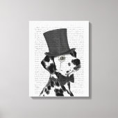 Dalmatiaan, Formele hond en Pet Canvas Afdruk (Voorkant)