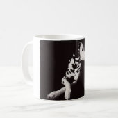 Dalmatiaan in het zwart en wit koffiemok (Voorkant links)