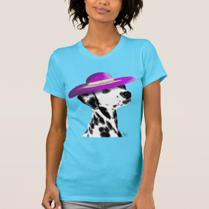 Dalmatiaan met Paars breed omgeven Pet T-shirt