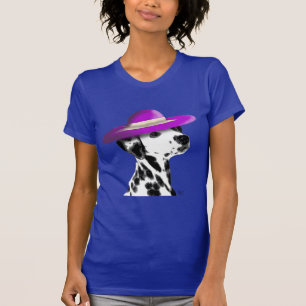 Dalmatiaan met Paars breed omgeven Pet T-shirt