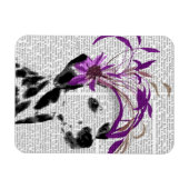Dalmatiaan met Paarse fascinator Magneet (Horizontaal)