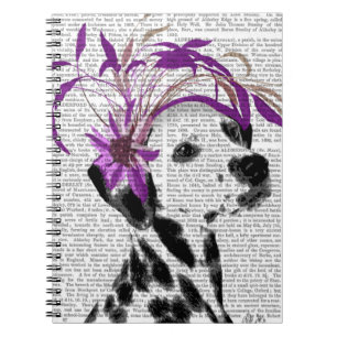 Dalmatiaan met Paarse fascinator Notitieboek