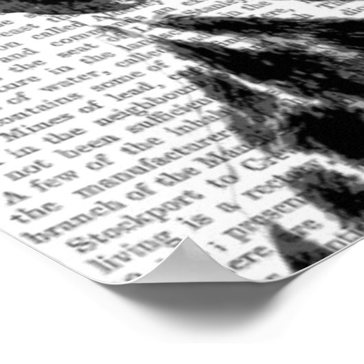 Dalmatiaan met Paarse fascinator Poster (Hoek)