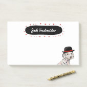 Dalmatiaan met Pet schilderen Post-it® Notes (Op bureau)