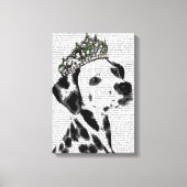 Dalmatiaan met Tiara Canvas Afdruk (Voorkant)