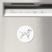 Dalmatiaan met zwarte poot magneet (Insitu (Vaatwasser))