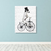 Dalmatiaan op de fiets canvas afdruk (Insitu (Houten vloer))