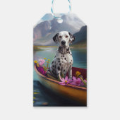 Dalmatiaan op een peddel: een Schilderachtig avont Cadeaulabel (Voorkant)