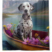 Dalmatiaan op een peddel: een Schilderachtig avont Douchegordijn (Voorkant)