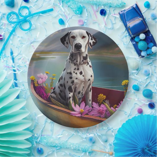 Dalmatiaan op een peddel: een Schilderachtig avont Papieren Bordje (Feest)