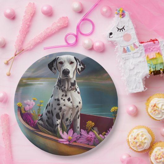 Dalmatiaan op een peddel: een Schilderachtig avont Papieren Bordje (Feest)