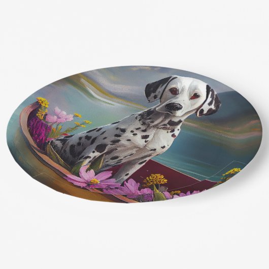 Dalmatiaan op een peddel: een Schilderachtig avont Papieren Bordje (Gekanteld)