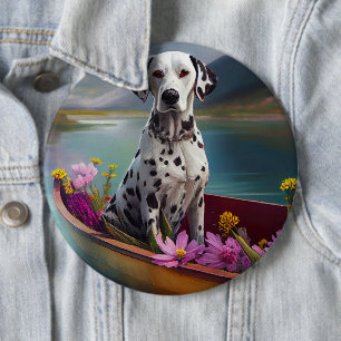 Dalmatiaan op een peddel: een Schilderachtig avont Ronde Button 6,0 Cm