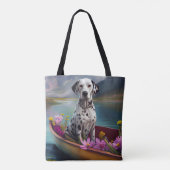 Dalmatiaan op een peddel: een Schilderachtig avont Tote Bag (Achterkant)