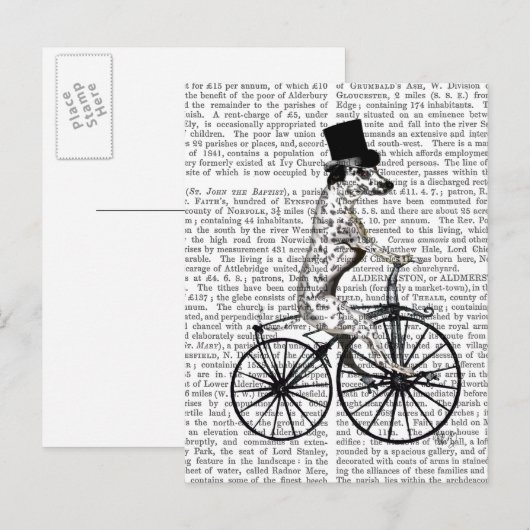 Dalmatiaan op fiets 2 briefkaart (Voorkant / Achterkant)