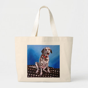 Dalmatiaan op spottzitting 2011 grote tote bag
