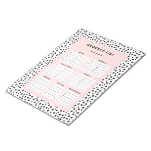 Dalmatiaans afdrukken   Lijst van kruidenierswaren Notitieblok