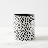 Dalmatiaans afdrukken tweekleurige koffiemok (Center)