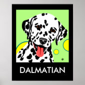 Dalmatiaans Breed Art Poster (Voorkant)