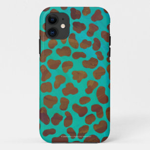 Dalmatiaans bruin en Blauwgroen afdrukken Case-Mate iPhone Case