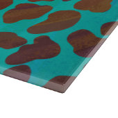 Dalmatiaans bruin en Blauwgroen afdrukken Snijplank (Hoek)