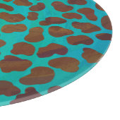 Dalmatiaans bruin en Blauwgroen afdrukken Snijplank (Hoek)
