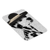 Dalmatiaans en Brimmed Black Pet Magneet (Rechterzijde)