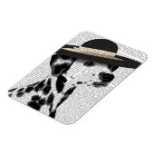 Dalmatiaans en Brimmed Black Pet Magneet (Linkerzijde)