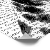 Dalmatiaans en Brimmed Black Pet Poster (Hoek)