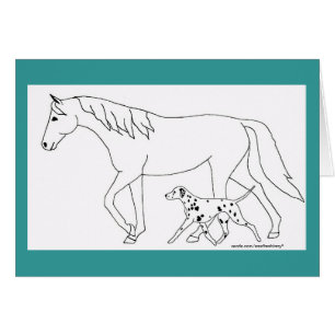 Dalmatiaans en paard