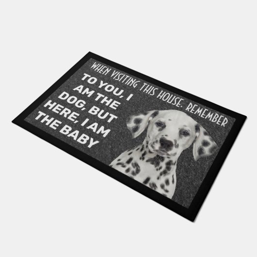 Dalmatiaans gepersonaliseerd hormoon deurmat (Schuin)