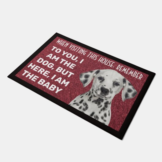 Dalmatiaans gepersonaliseerd hormoon deurmat (Schuin)