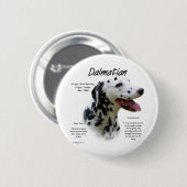Dalmatiaans historisch ontwerp ronde button 5,7 cm (Voorkant /achterkant)