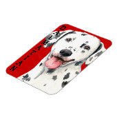 Dalmatiaans kleurenblok magneet (Linkerzijde)