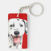 Dalmatiaans kleurenblok sleutelhanger (achterkant)