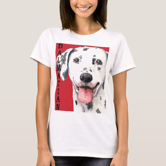 Dalmatiaans kleurenblok t-shirt (Voorkant)