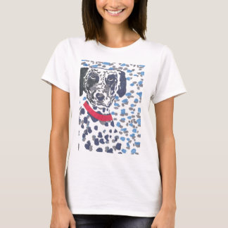 Dalmatiaans met een grote vlek t-shirt