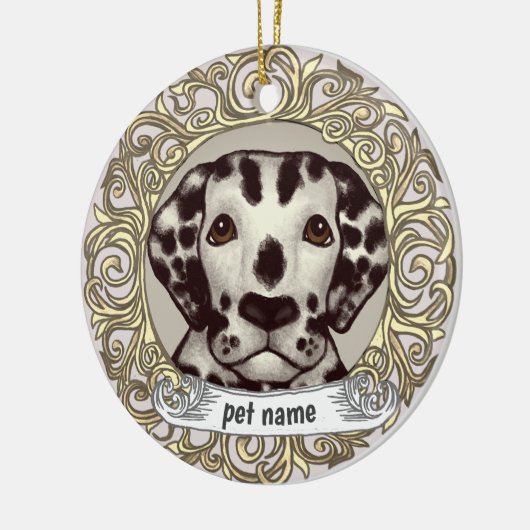 Dalmatiaans ornament van liefhebbend geheugen (Links)