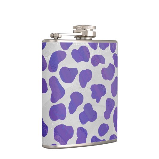 Dalmatiaans Paars en wit afdrukken Heupfles (Rechts)