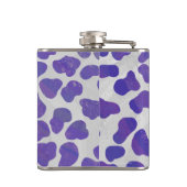 Dalmatiaans Paars en wit afdrukken Heupfles (Achterkant)