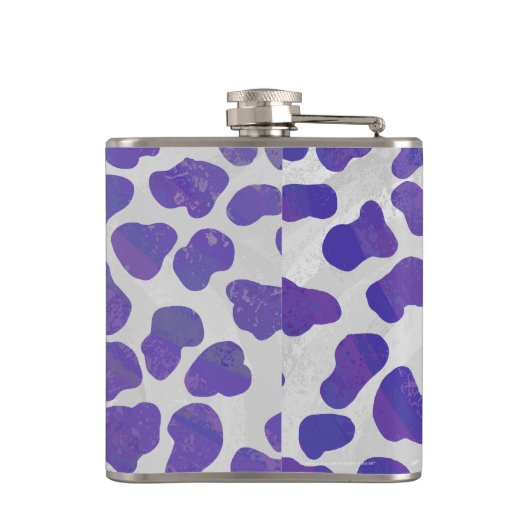 Dalmatiaans Paars en wit afdrukken Heupfles (Achterkant)