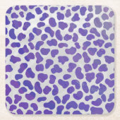 Dalmatiaans Paars en wit afdrukken Kartonnen Onderzetters (Voorkant)